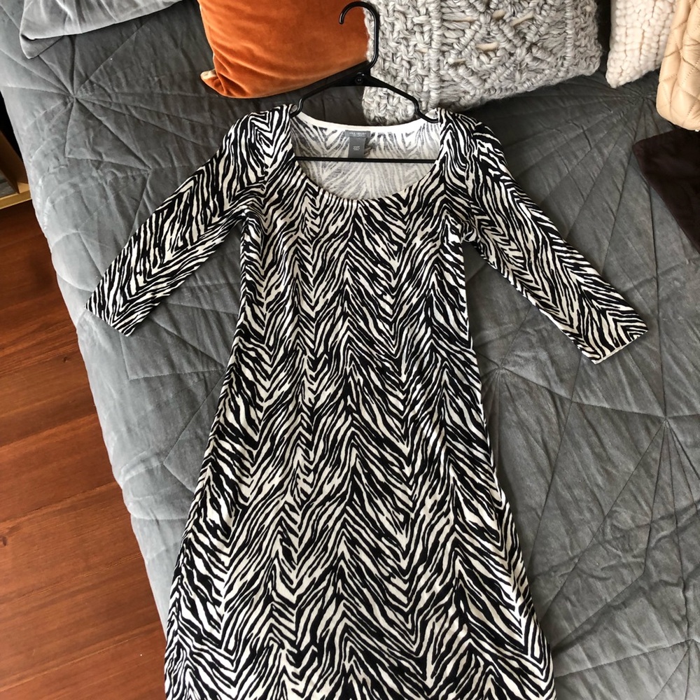 NWOT Ann Taylor Petites Zebra print sweater dress!